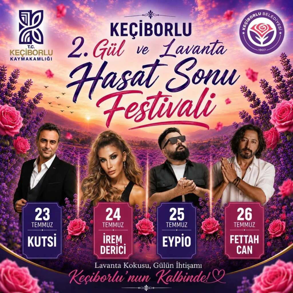 Keçiborlu Gül Ve Lavanta Hasat Sonu