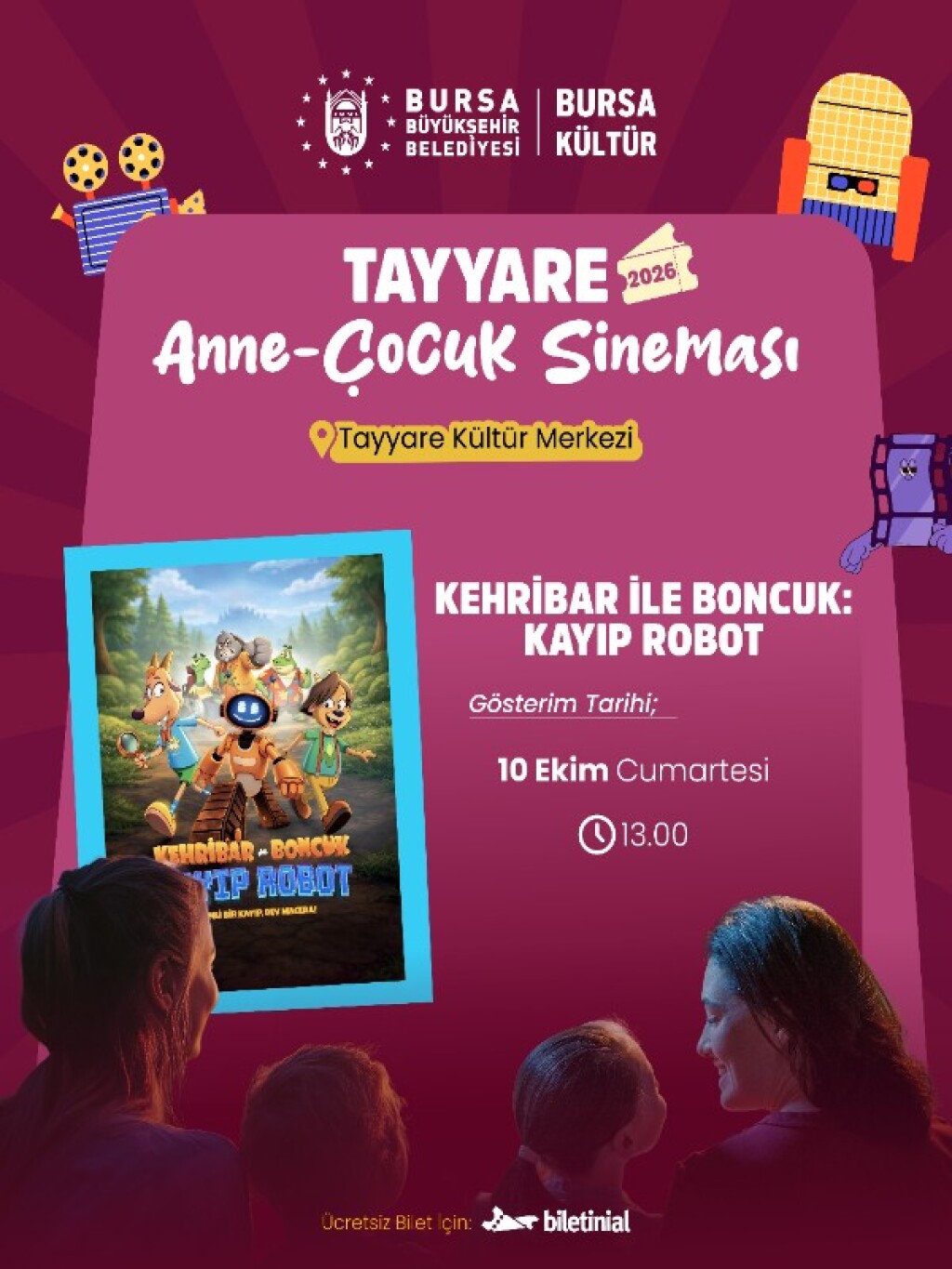 Kehribar ile Boncuk: Kayıp Robot – Tayyare Anne-Çocuk Sineması