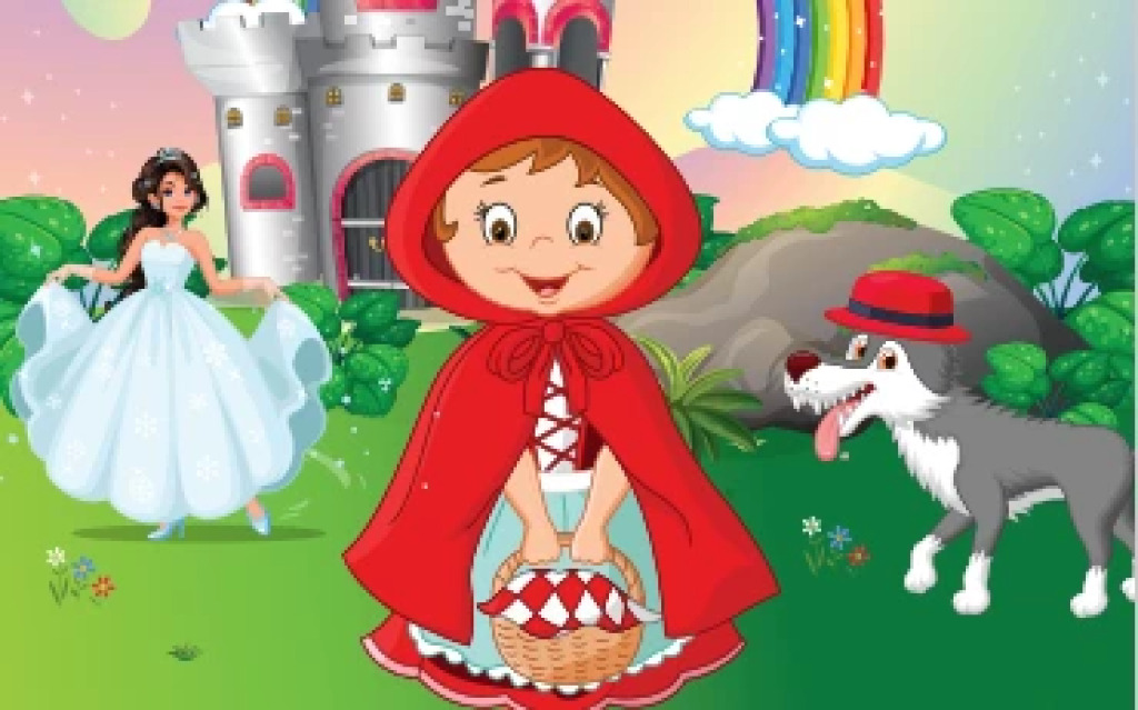 Kırmızı Şapkalı Kurt Masal Diyarında Çocuk