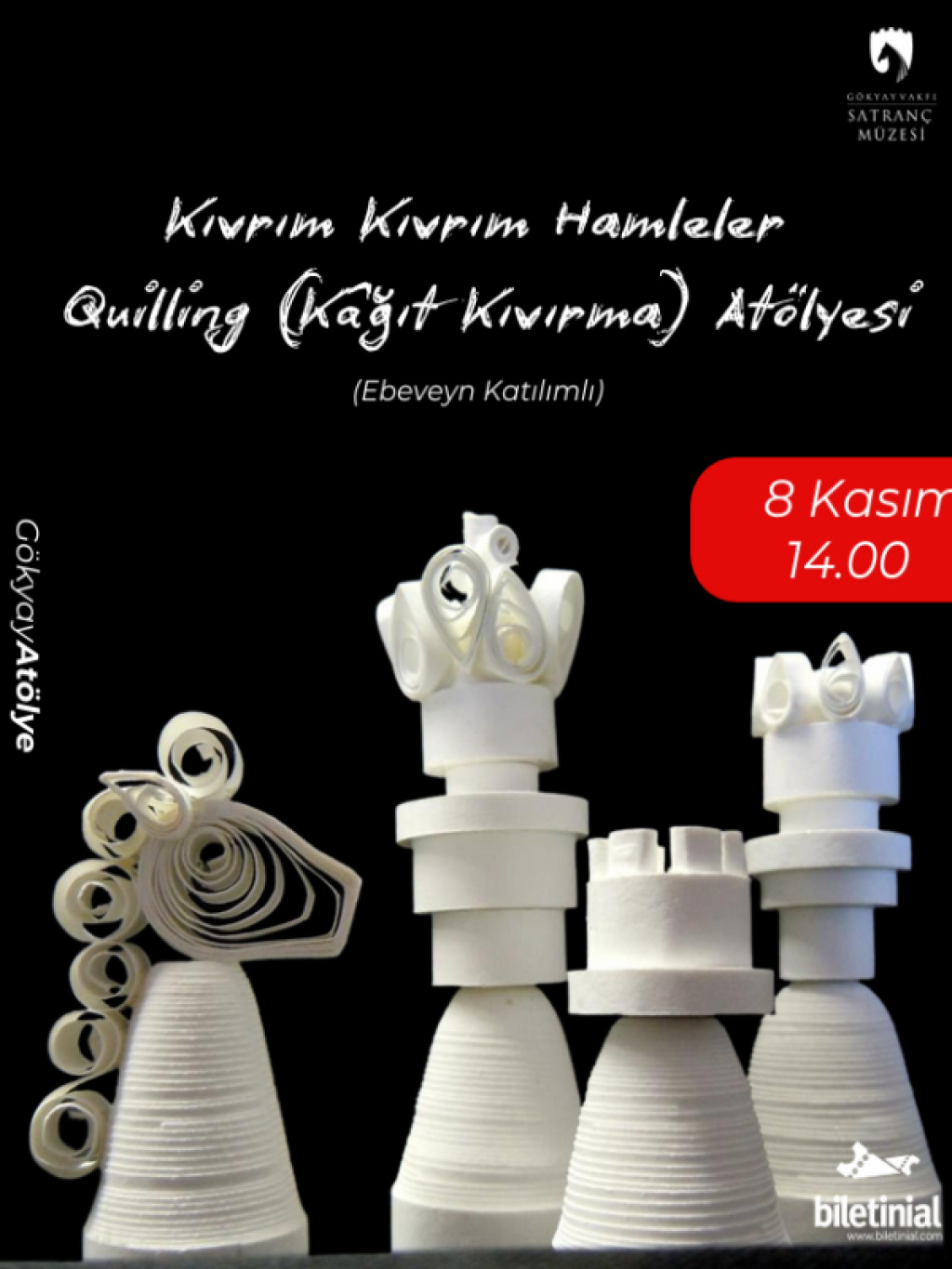 Kıvrım Kıvrım Hamleler (Quilling Satranç Atölyesi)
