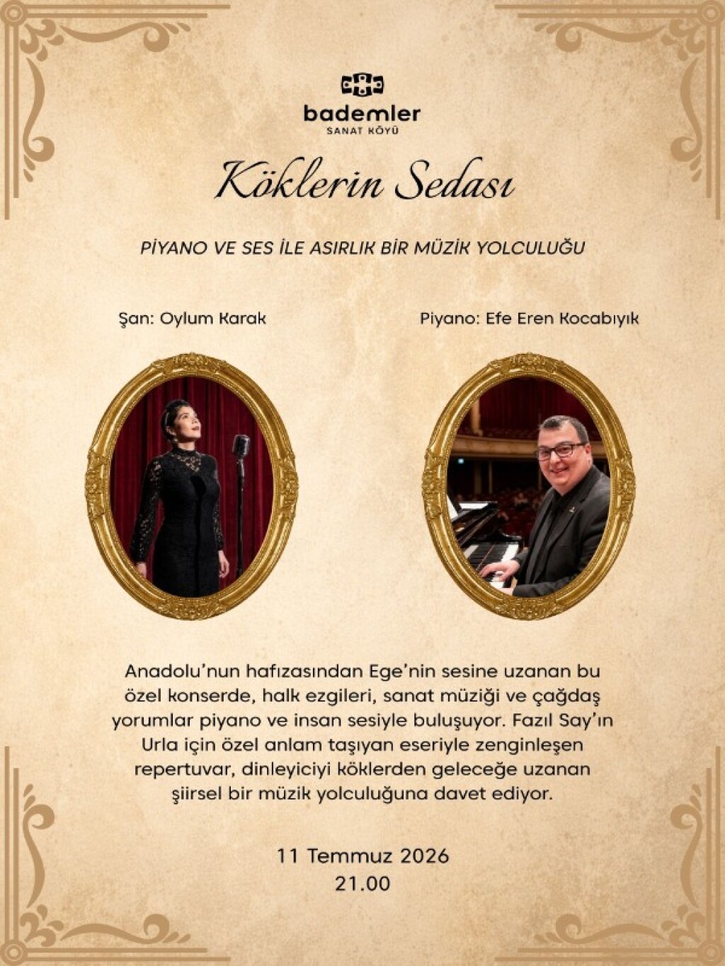 Köklerin Sedası: Piyano ve Ses ile Asırlık Bir Müzik Yolculuğu