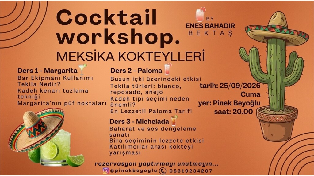 Kokteyl Atölyesi (Meksika Kokteylleri)