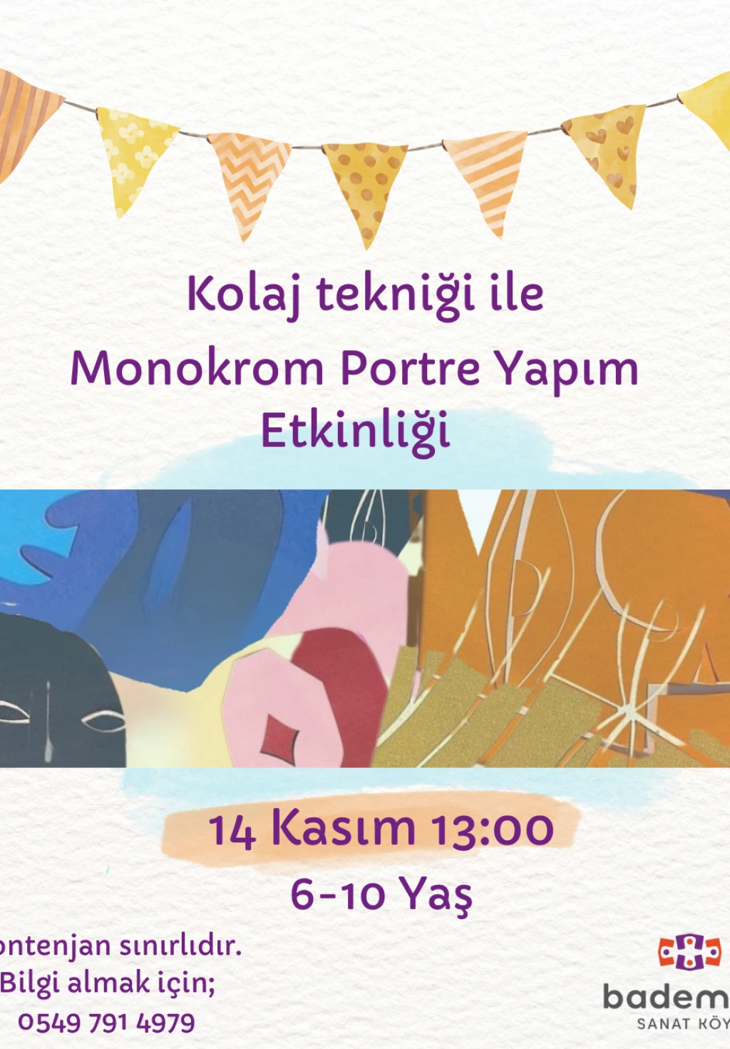 Kolaj Tekniği ile Monokrom Portre Yapım
