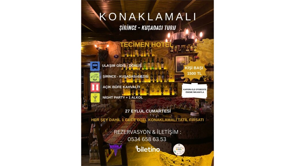 Konaklamalı Şirince - Kuşadası Turu