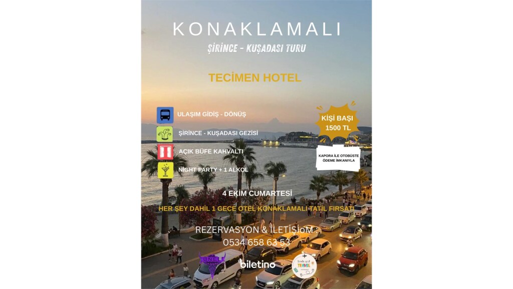 Konaklamalı Şirince - Kuşadası Turu