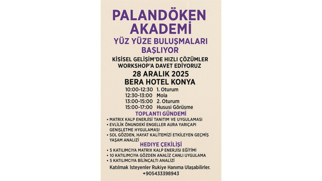 KONYA BULUŞMASI 28 ARALIK