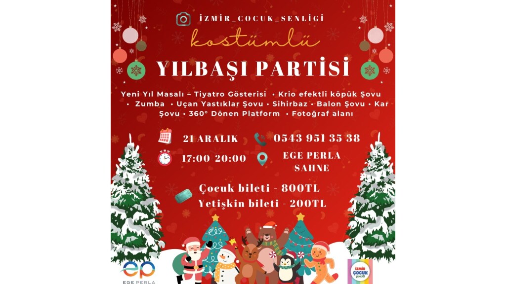 KOSTÜMLÜ YILBAŞI FESTİVALİ ÇOCUKLAR İÇİN - TÜRKÇE GÖSTERİ
