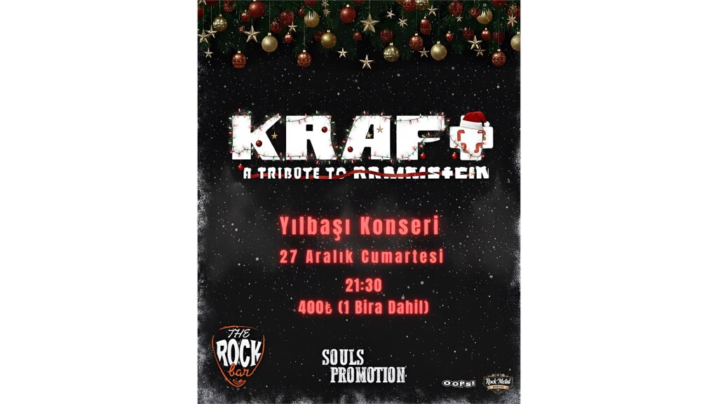 Kraft( Rammstein Tribute) 27 Aralık C.Tesi Yılbaşı Konseri/Antalya