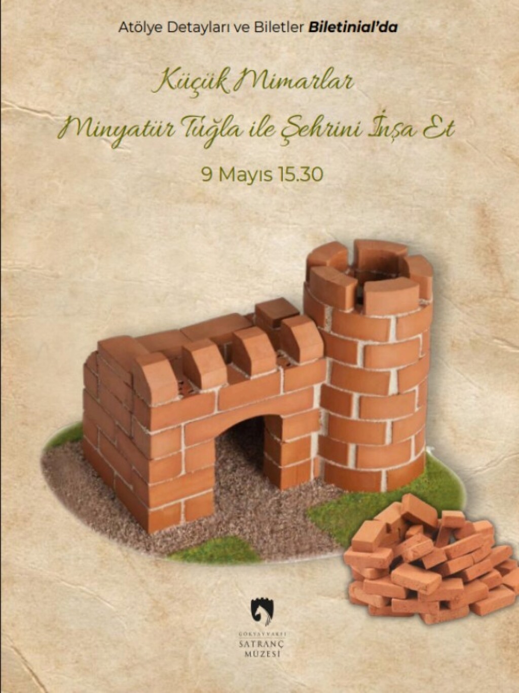 Küçük Mimarlar Minyatür Tuğla ile Şehrini İnşa Et Atölyesi