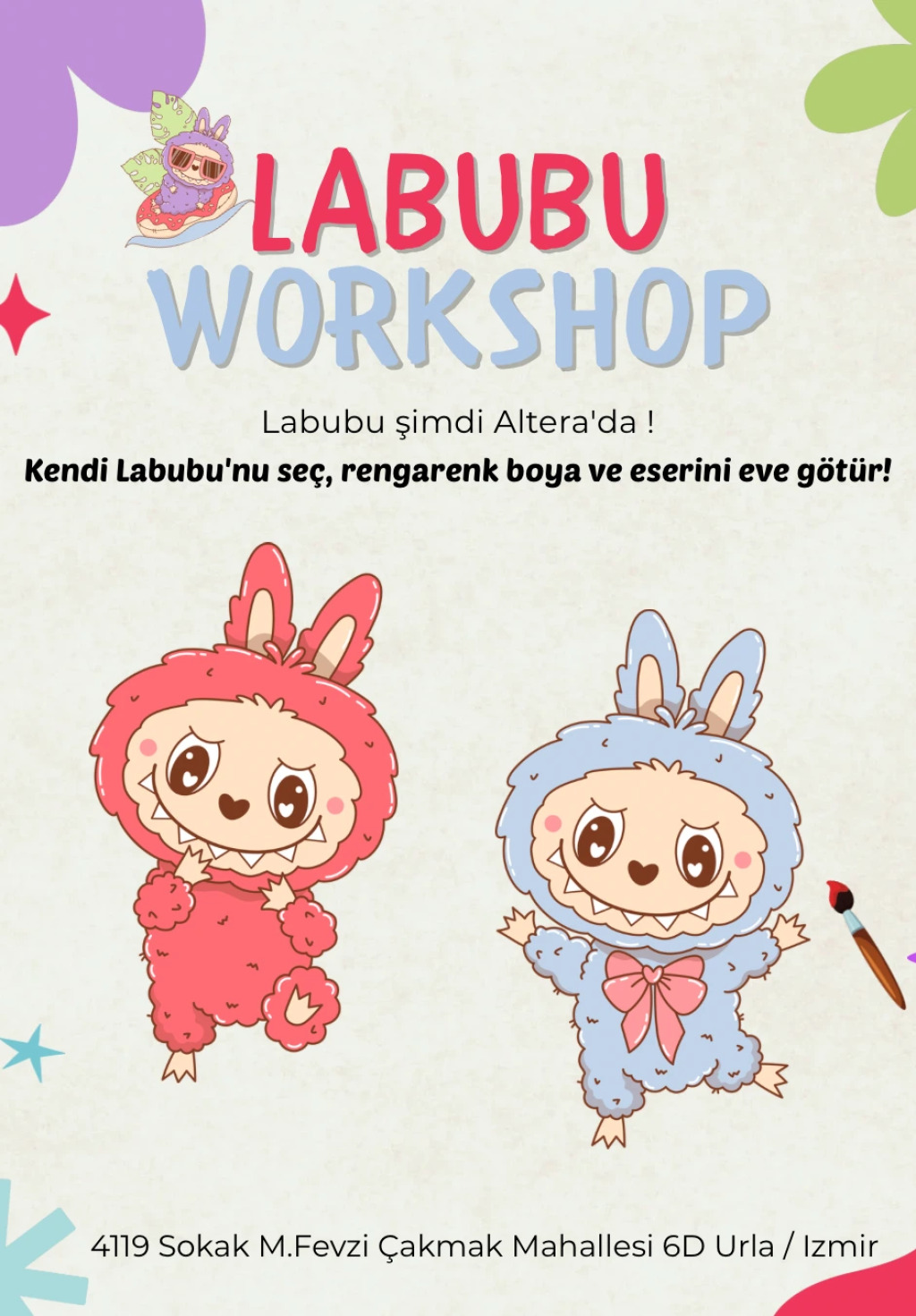 Labubu Boyama Workshop | Altera Seramik Atölyesi