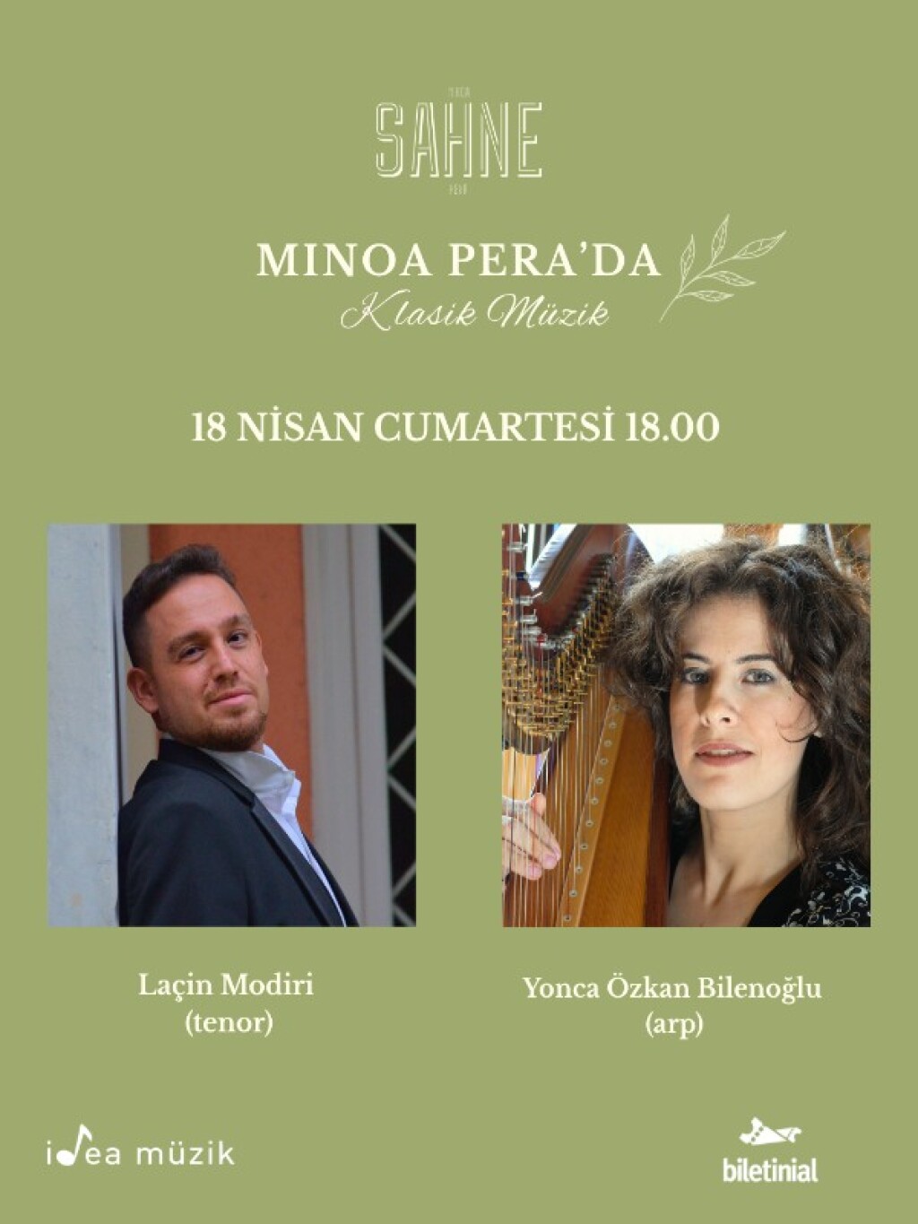 Laçin Modiri (tenor) & Yonca Özkan Bilenoğlu (arp)