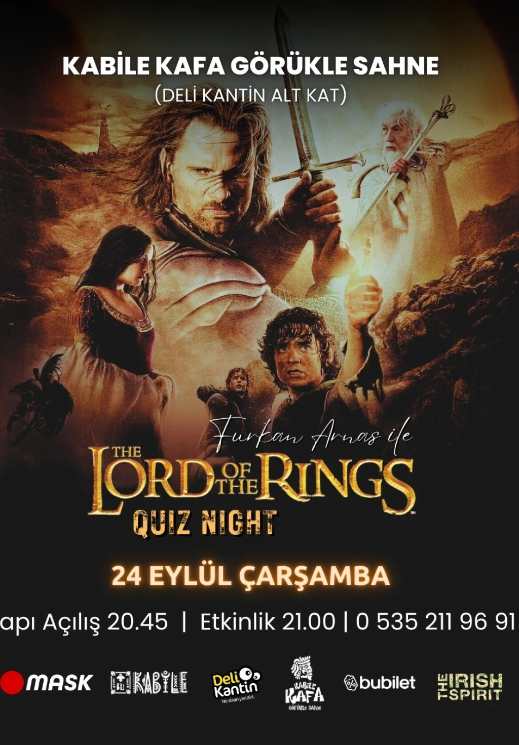 Lord Of Rings ( Yüzüklerin Efendisi ) Quız Nıght