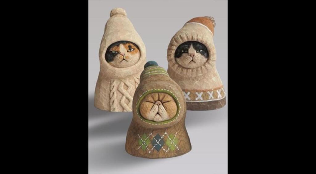 Masterpiece Ankara Heykel - Süveterli Kediler