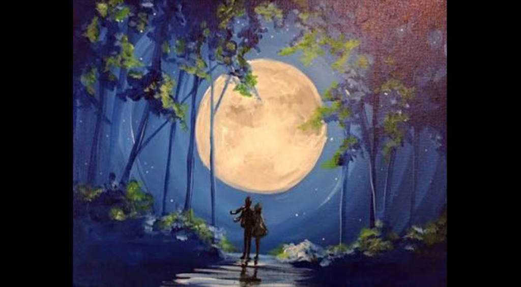 Masterpiece Galata Resim - Dolunaya Yürürken