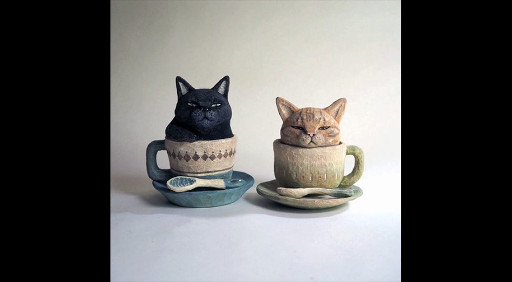 Masterpiece İzmir Heykel - Bir Fincan Kedi