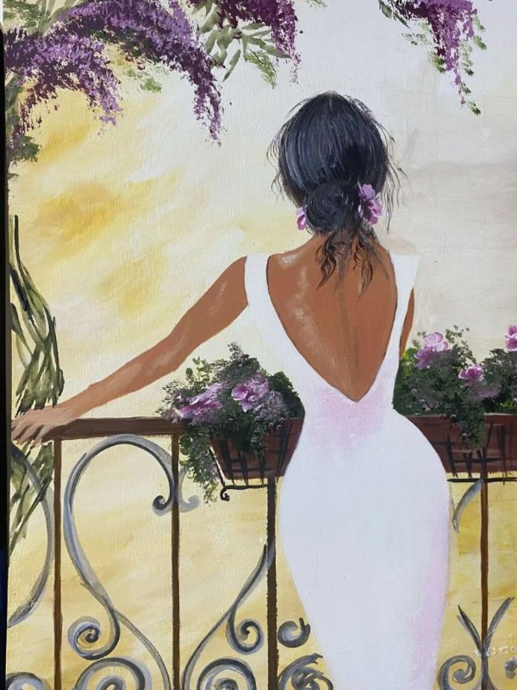 Masterpiece Resim - Balkon Güzeli