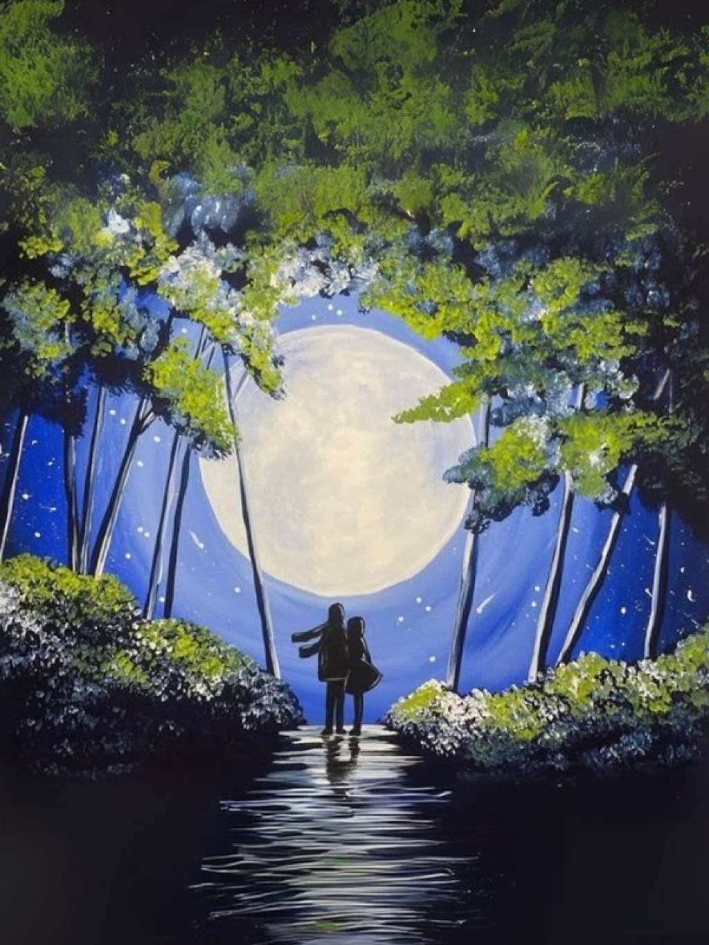 Masterpiece Resim - Dolunaya Yürürken