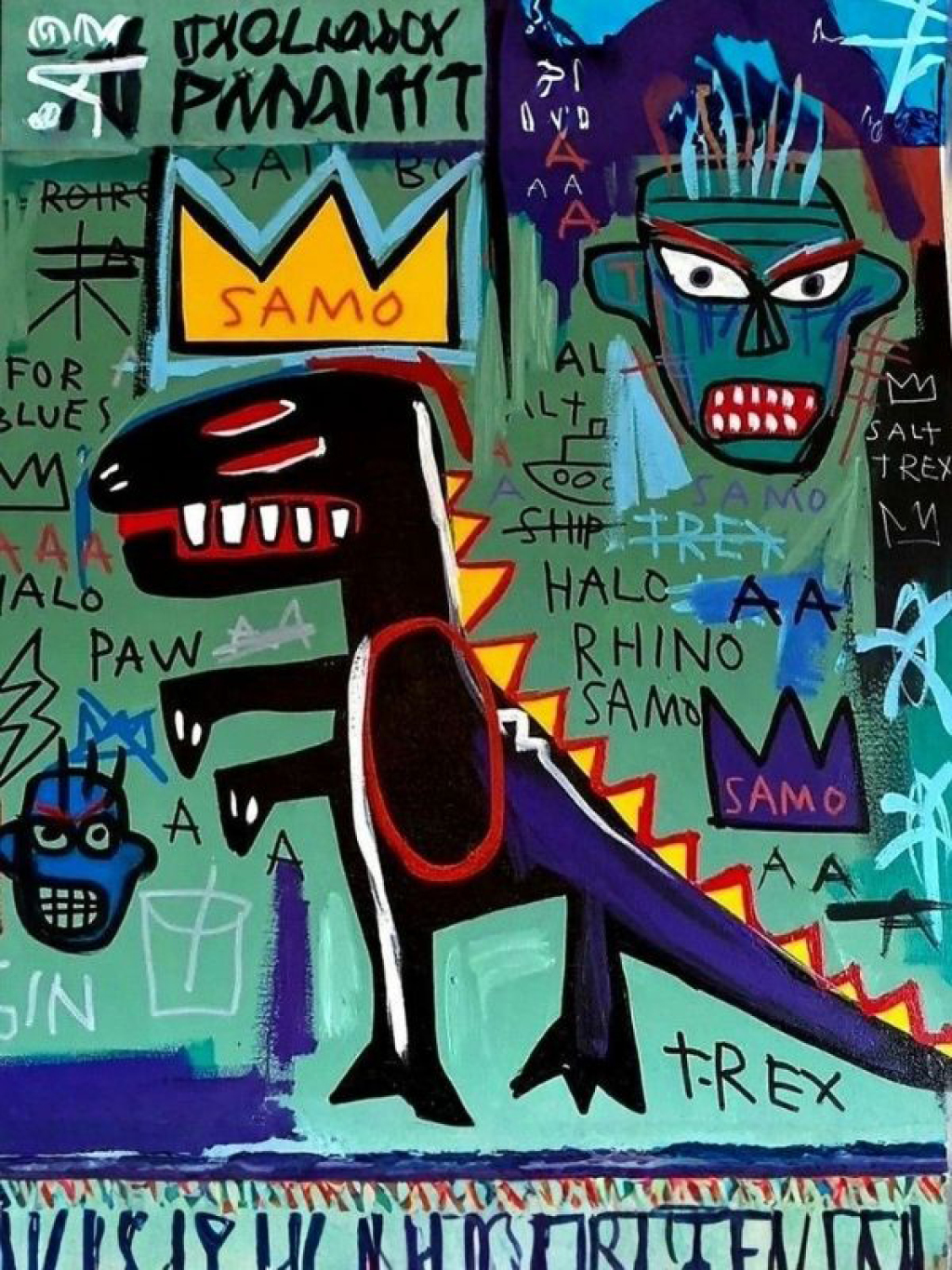 Masterpiece Resim - Jean-Michel Basquiat