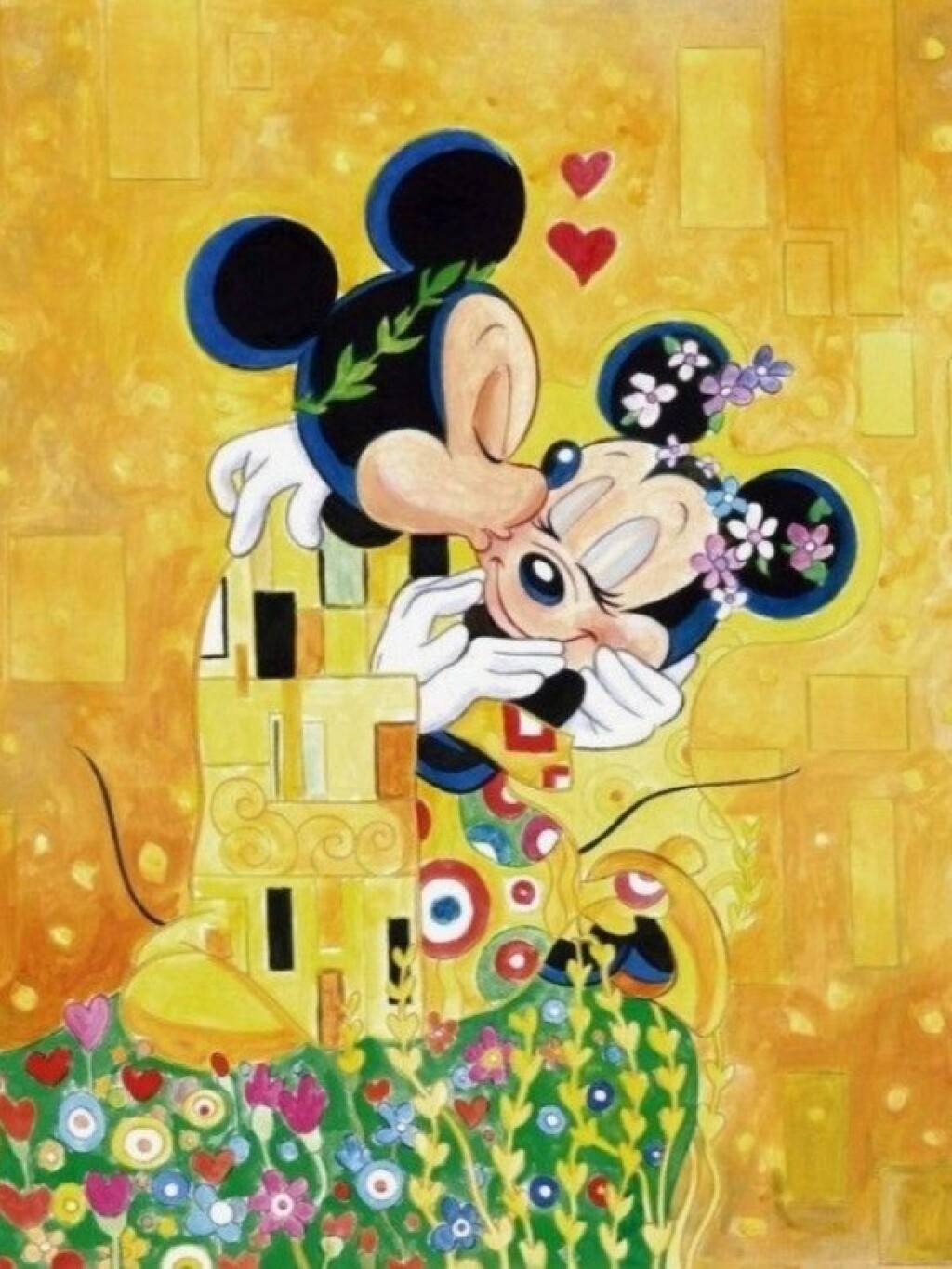 Masterpiece Resim - Mickey's Kiss