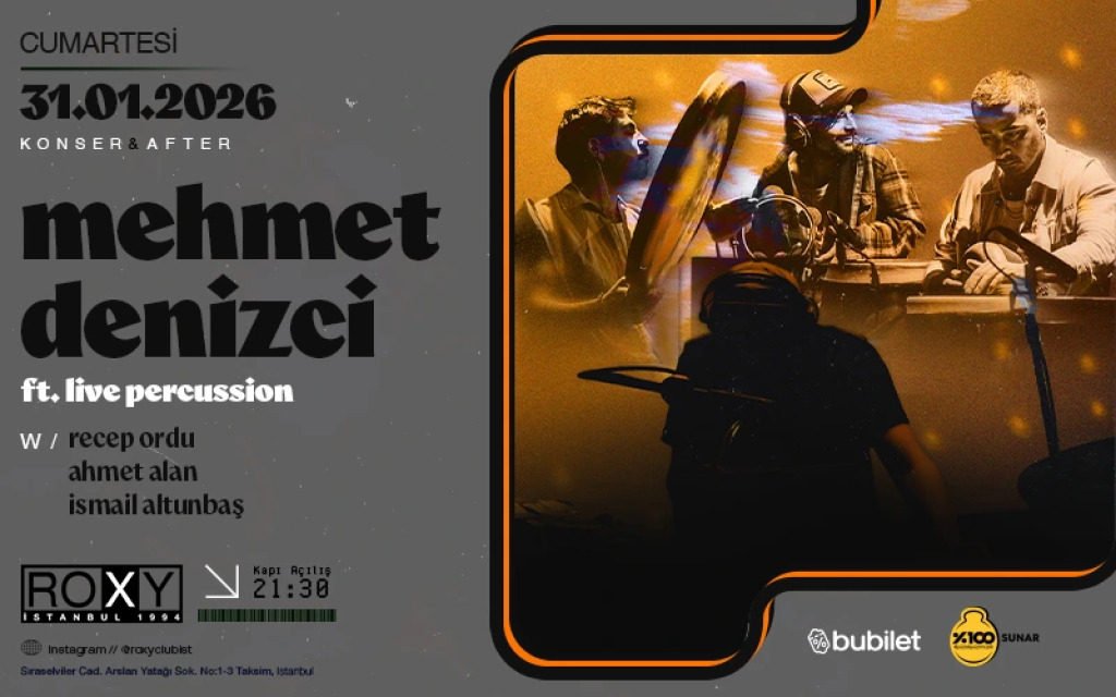 Mehmet Denizci ft. Live Percussion w/ Recep Ordu, Ahmet Alan, İsmail Altunbaş