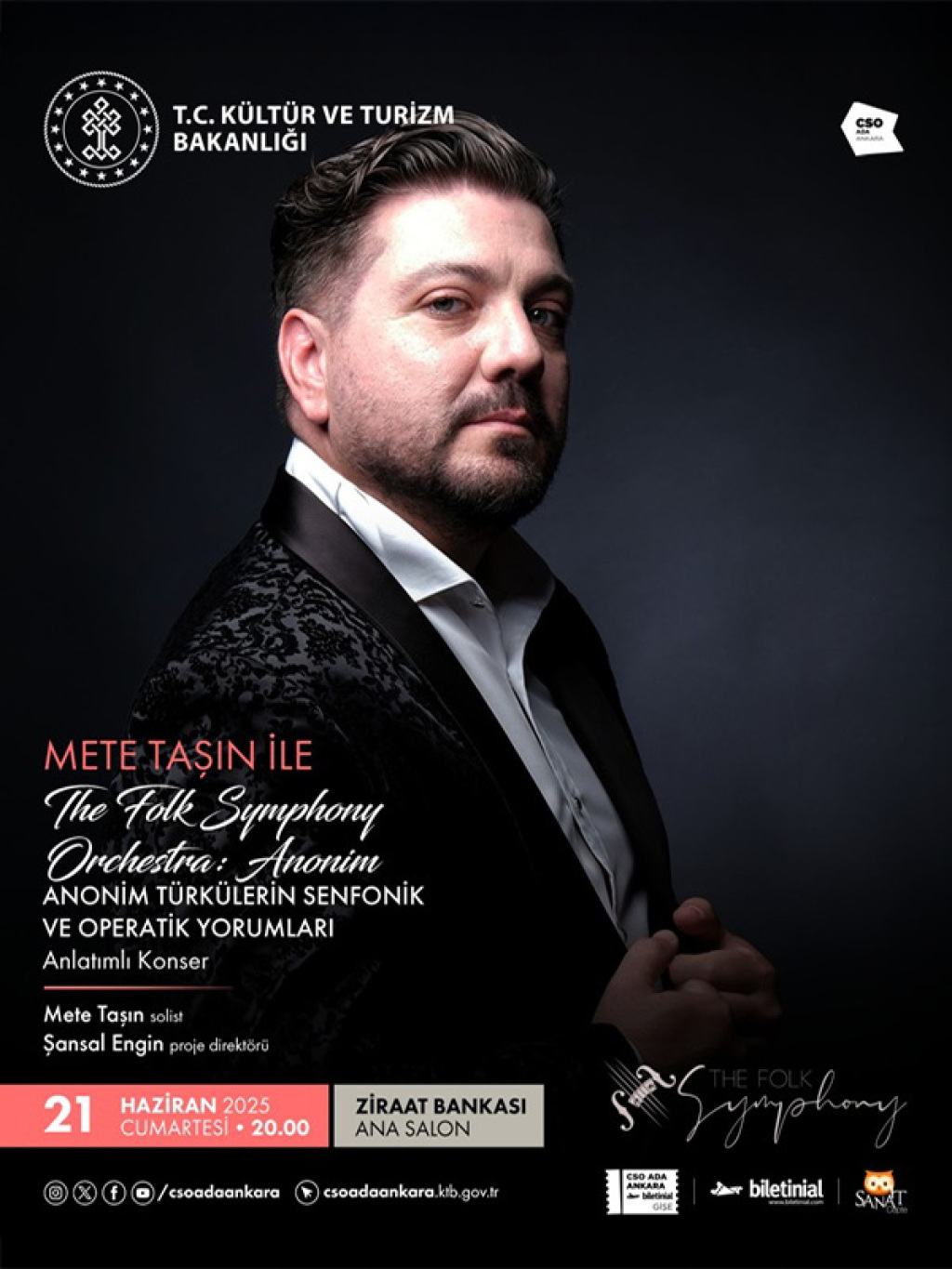 Mete TAŞIN ile The Folk Symphony Orchestra: "Anonim" Anonim Türkülerin Senfonik-Operatik Yorumları