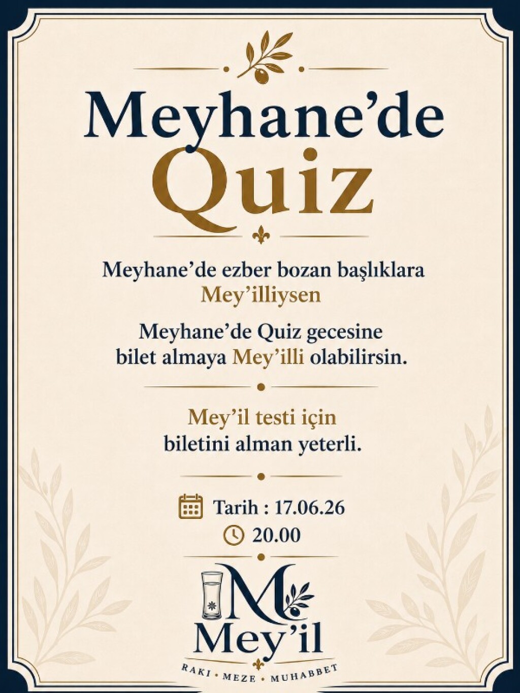 Meyhane'de Quiz