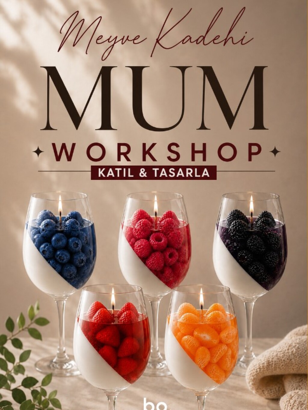 Meyve Kadehi Mum Workshop | Ankara Mum Atölyesi