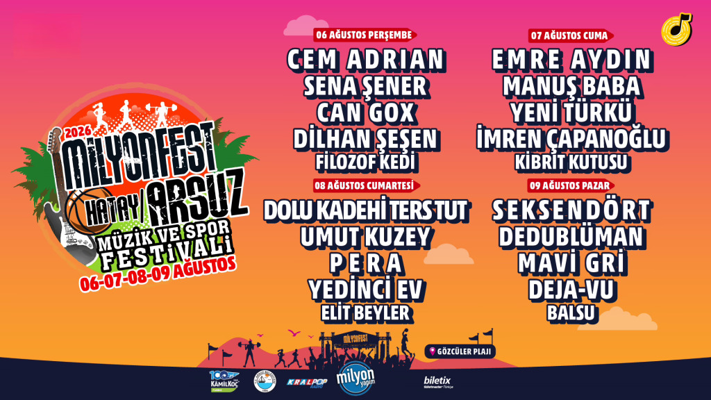 MilyonFest Arsuz - Vip Günlük