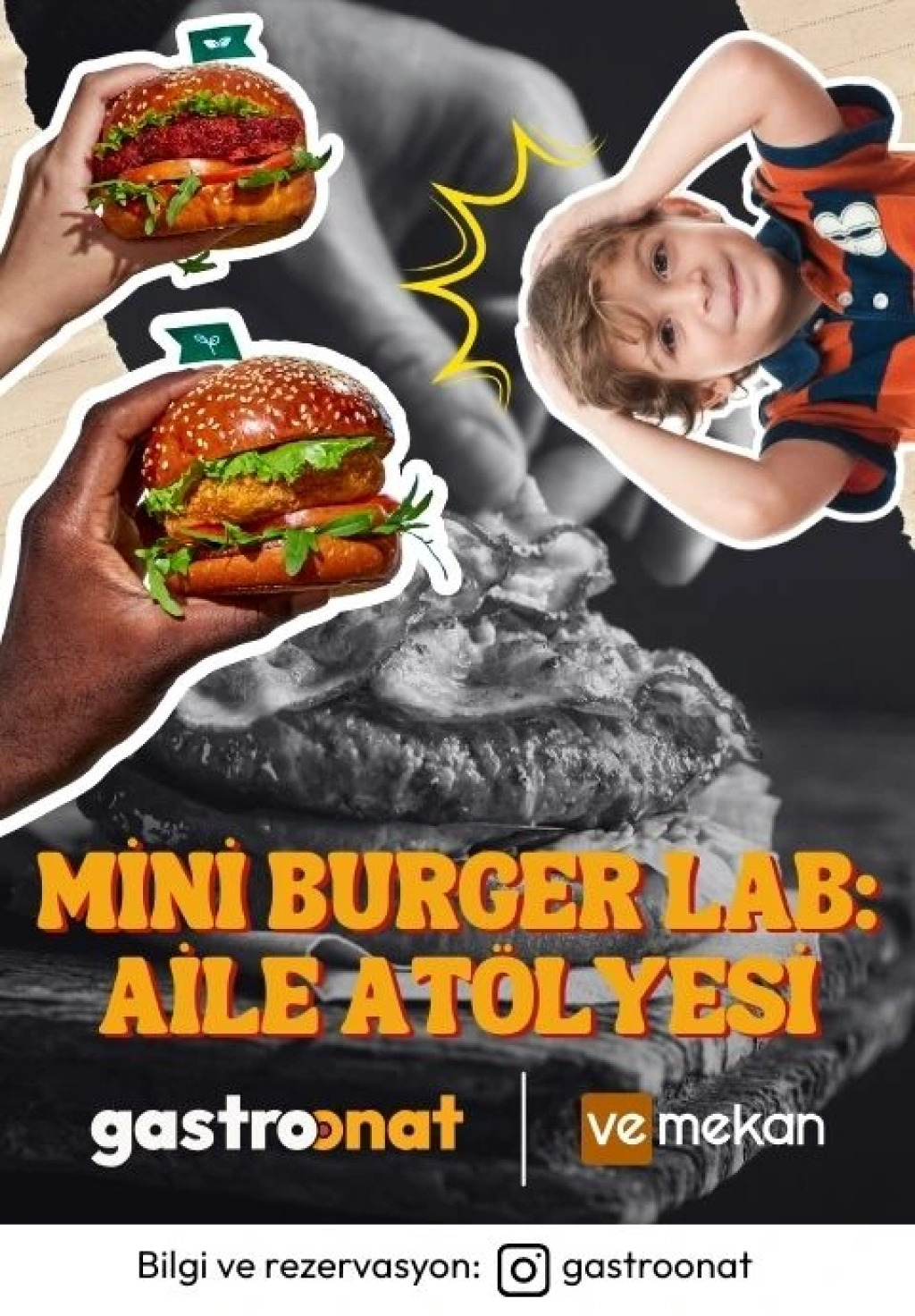 Mini Burger Lab: Aile Atölyesi  | Gastroonat X veMekan