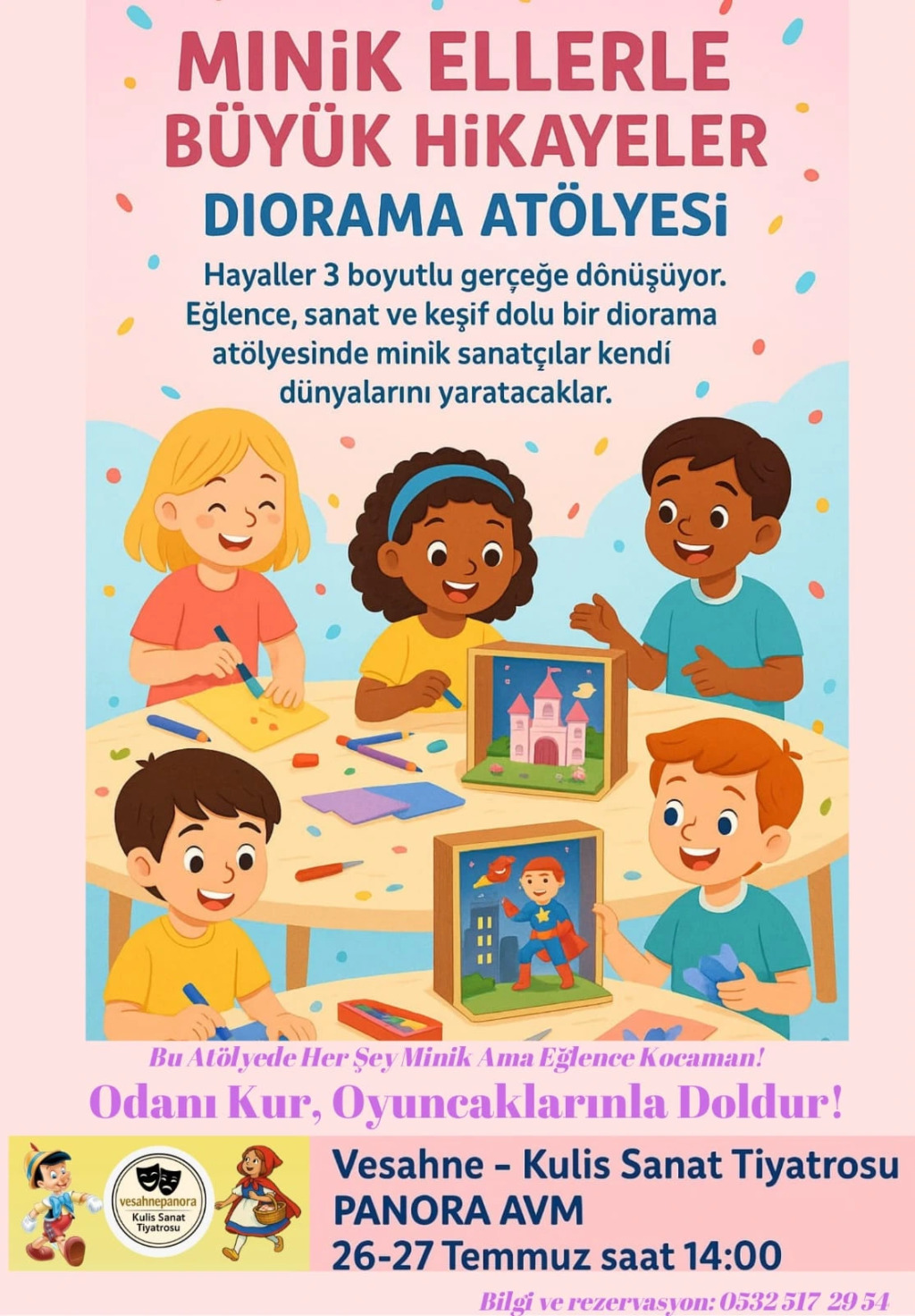 Minik Ellerle Büyük Hikayeler: Diorama Atölyesi