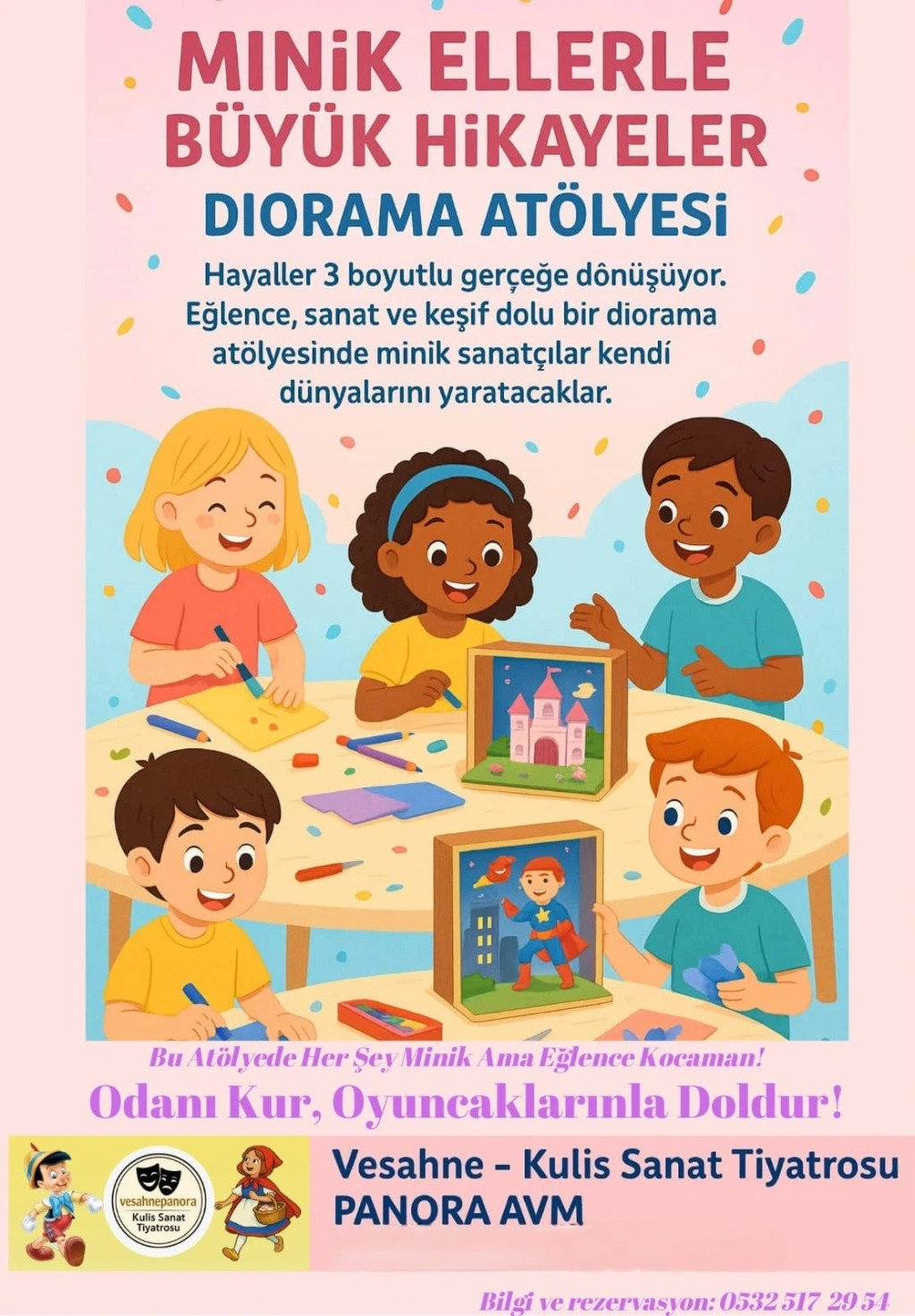 Minik Ellerle Büyük Hikayeler: Diorama Atölyesi