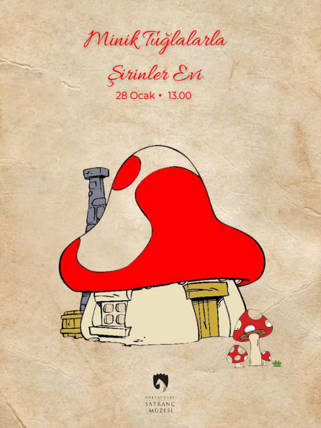 Minik Tuğlalarla Şirinler Evi