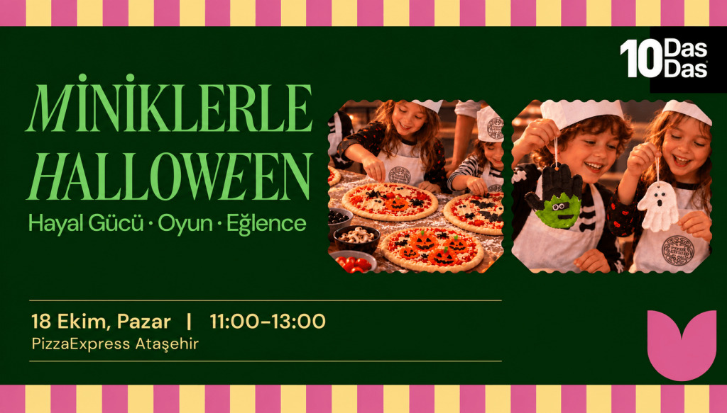 Miniklerle Halloween & Pizza Atölyesi | PizzaExpress x Mudita
