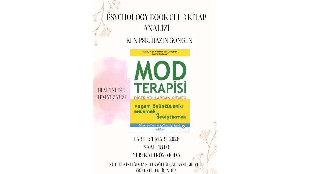 MOD TERAPİSİ KİTAP ANALİZİ KLN.PSK. HAZİN GÖNGEN
