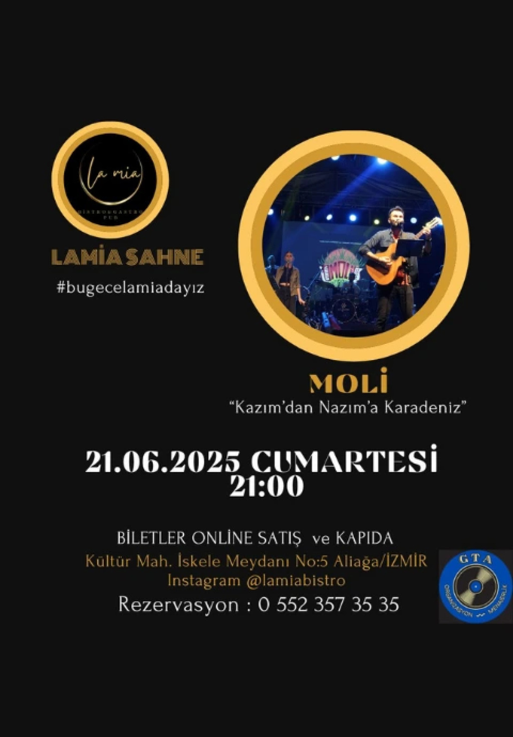 Moli ile "Kazım'dan Nazım'a Karadeniz"