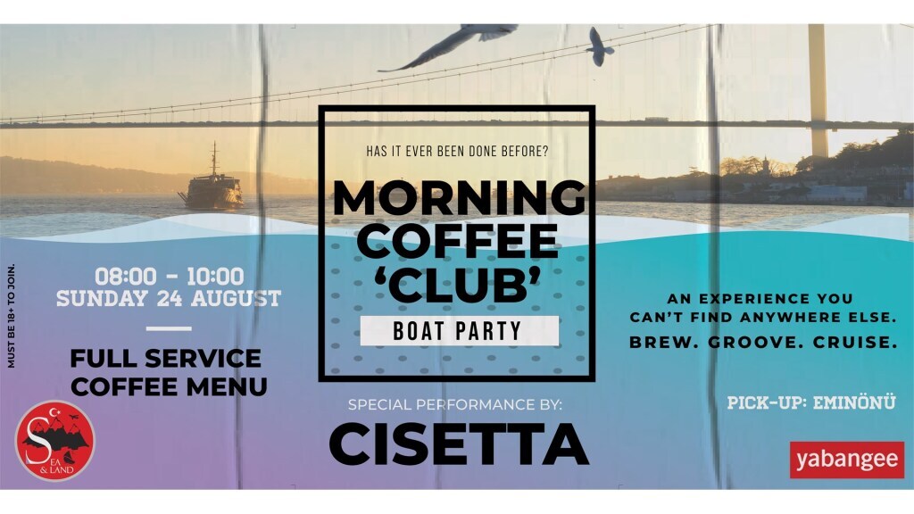 Morning Coffee 'Club': Boat Party - Brew. Groove. Cruise.