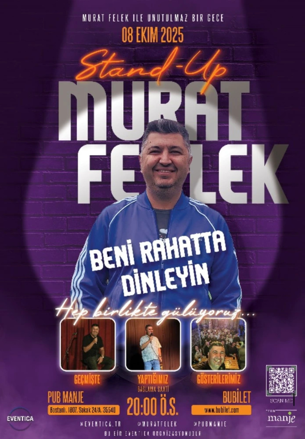 Murat Felek ile Kahkaha Dolu Gece: "Beni Rahatta Dinleyin"