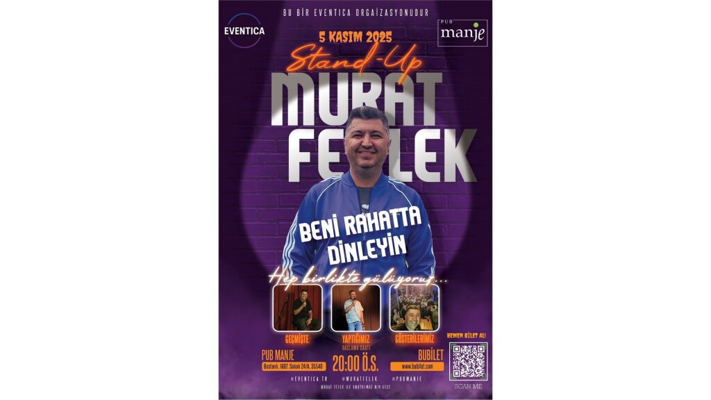 Murat Felek ile Kahkaha Dolu Gece: "Beni Rahatta Dinleyin" İZMİR Stand-up 5 Kasım