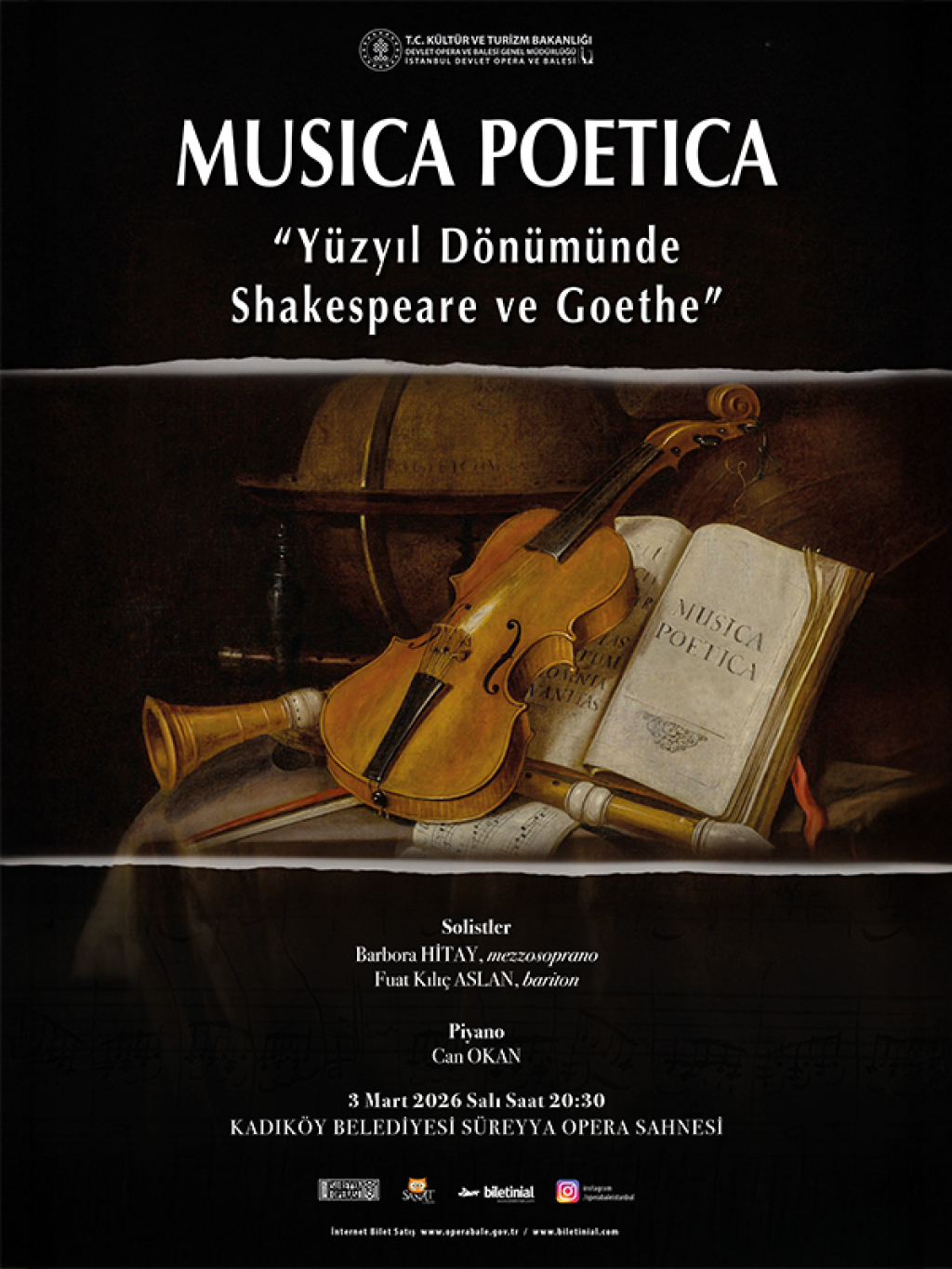 Musica Poetica "Yüzyıl Dönümünde Shakespeare ve Goethe" - İstanbul DOB