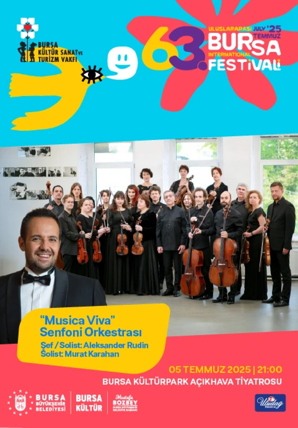 Musica Viva Senfoni Orkestrası Aleksander Rudin & Murat Karahan - 63. Uluslararası Bursa