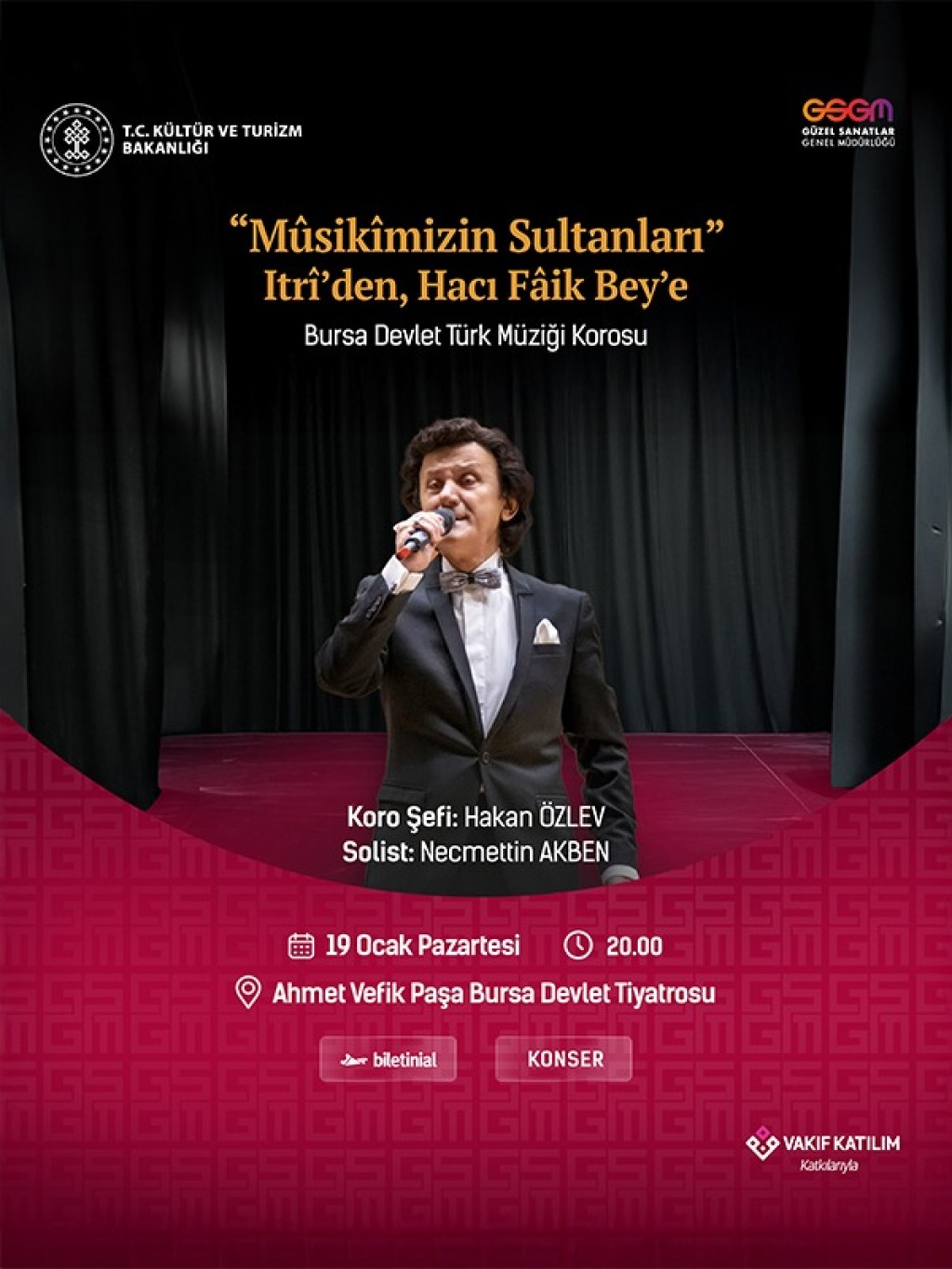 "Mûsikîmizin Sultanları" Itrî'den, Hacı Fâik Bey'e - Bursa Devlet Klasik Türk Müziği Korosu