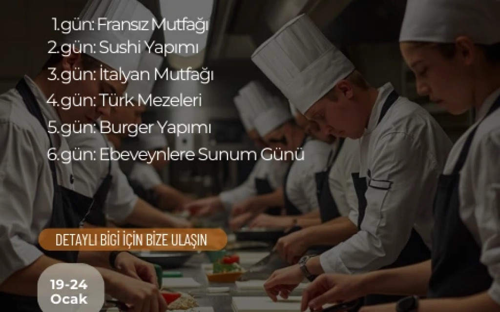 Mutfak 101: GastroYoungPass (6 günlük Eğitim)