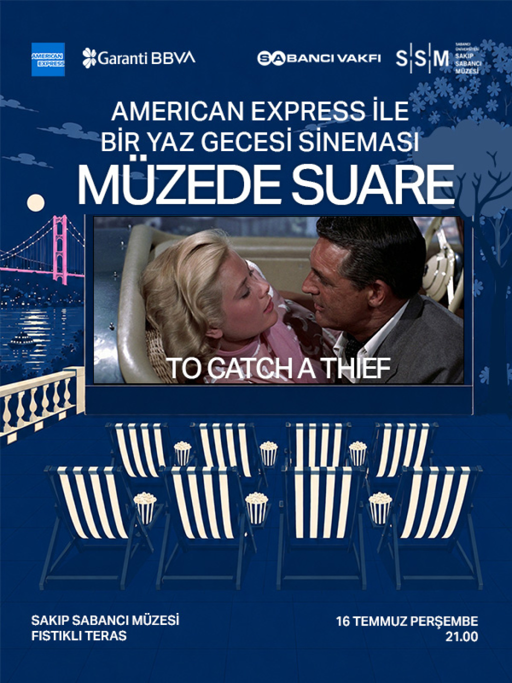 Müzede Suare: American Express ile Bir Yaz Gecesi Sineması To Catch a Thief