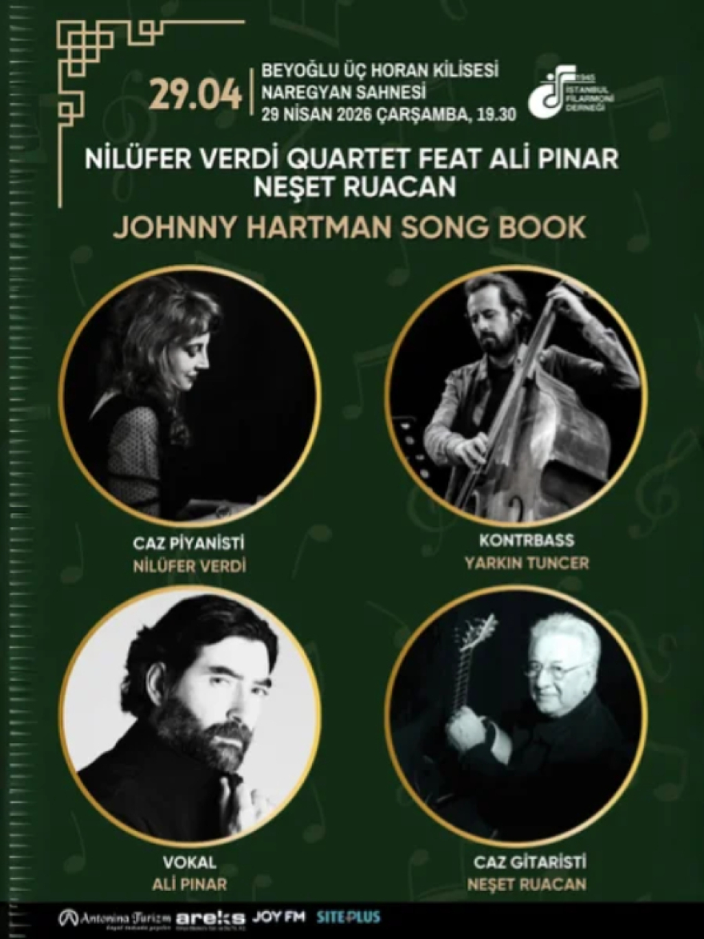 Nilüfer Verdi Quartet Feat Ali Pınar Neşet Ruacan Johnny Hartman Song Book