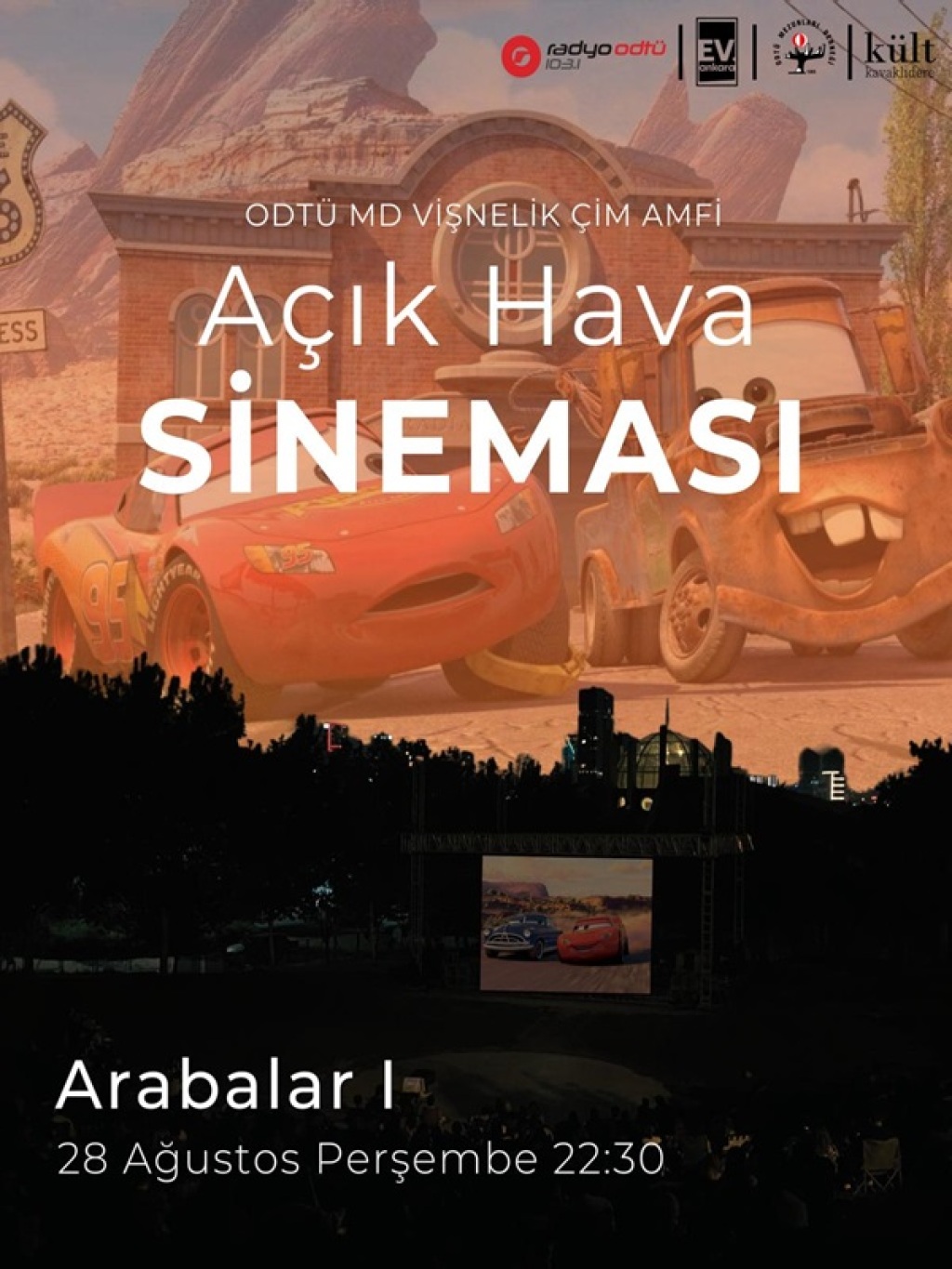 ODTÜ MD Vişnelik Çim Amfi Açık Hava Sineması - Arabalar 1