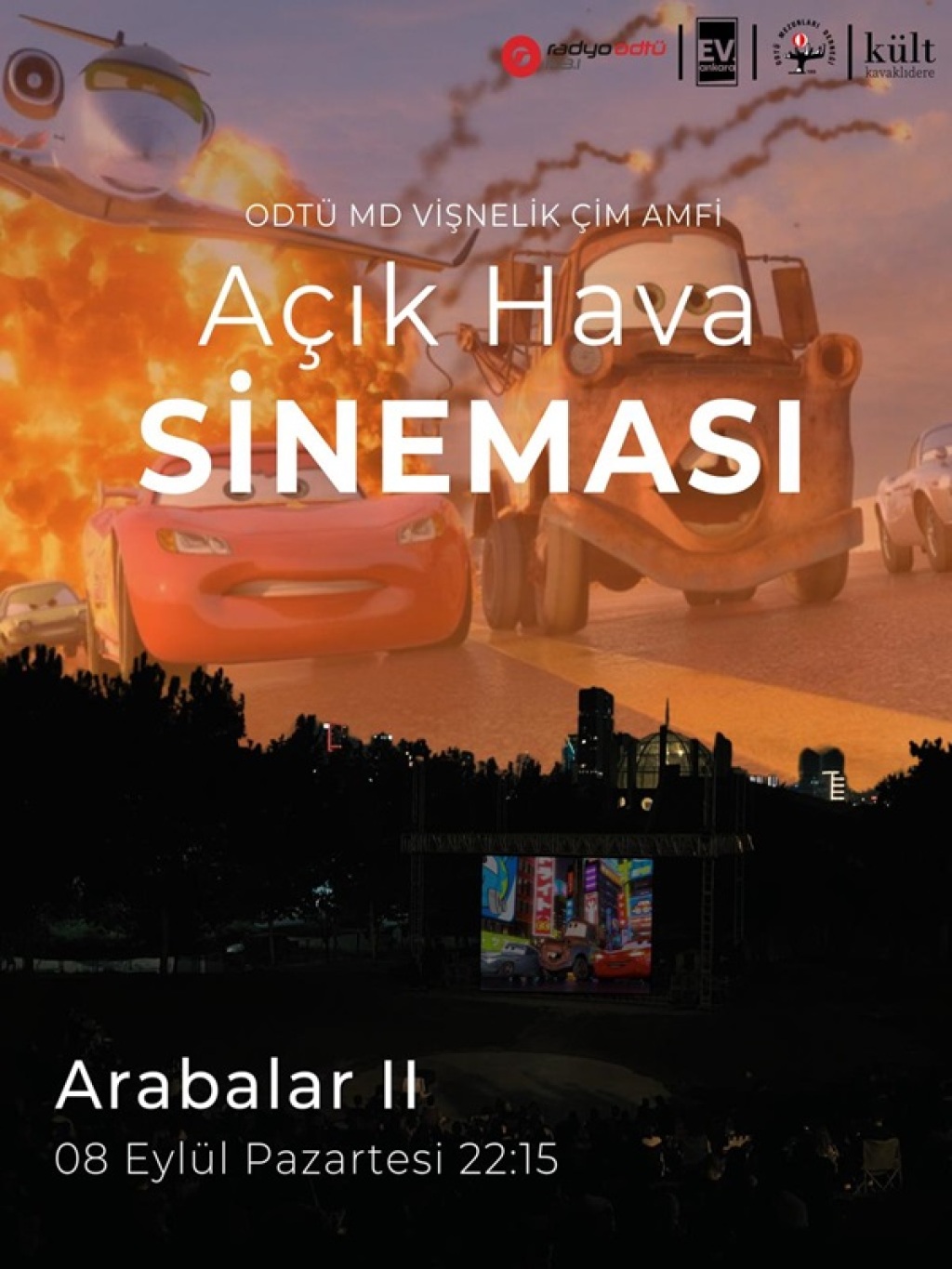 ODTÜ MD Vişnelik Çim Amfi Açık Hava Sineması - Arabalar 2