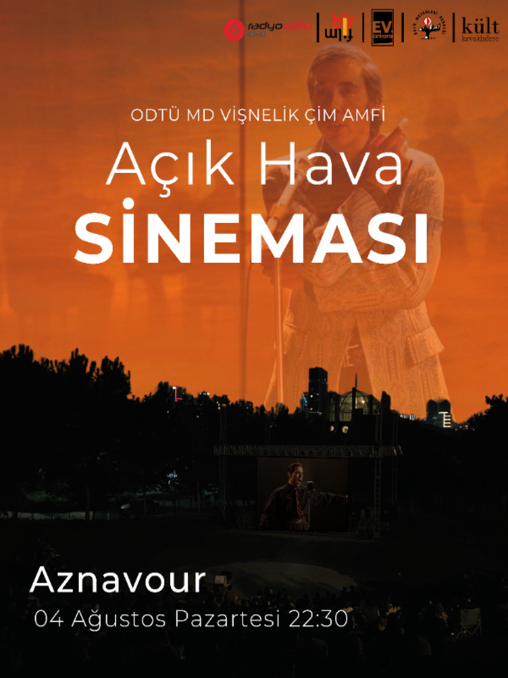 ODTÜ MD Vişnelik Çim Amfi Açık Hava Sineması - Aznavour