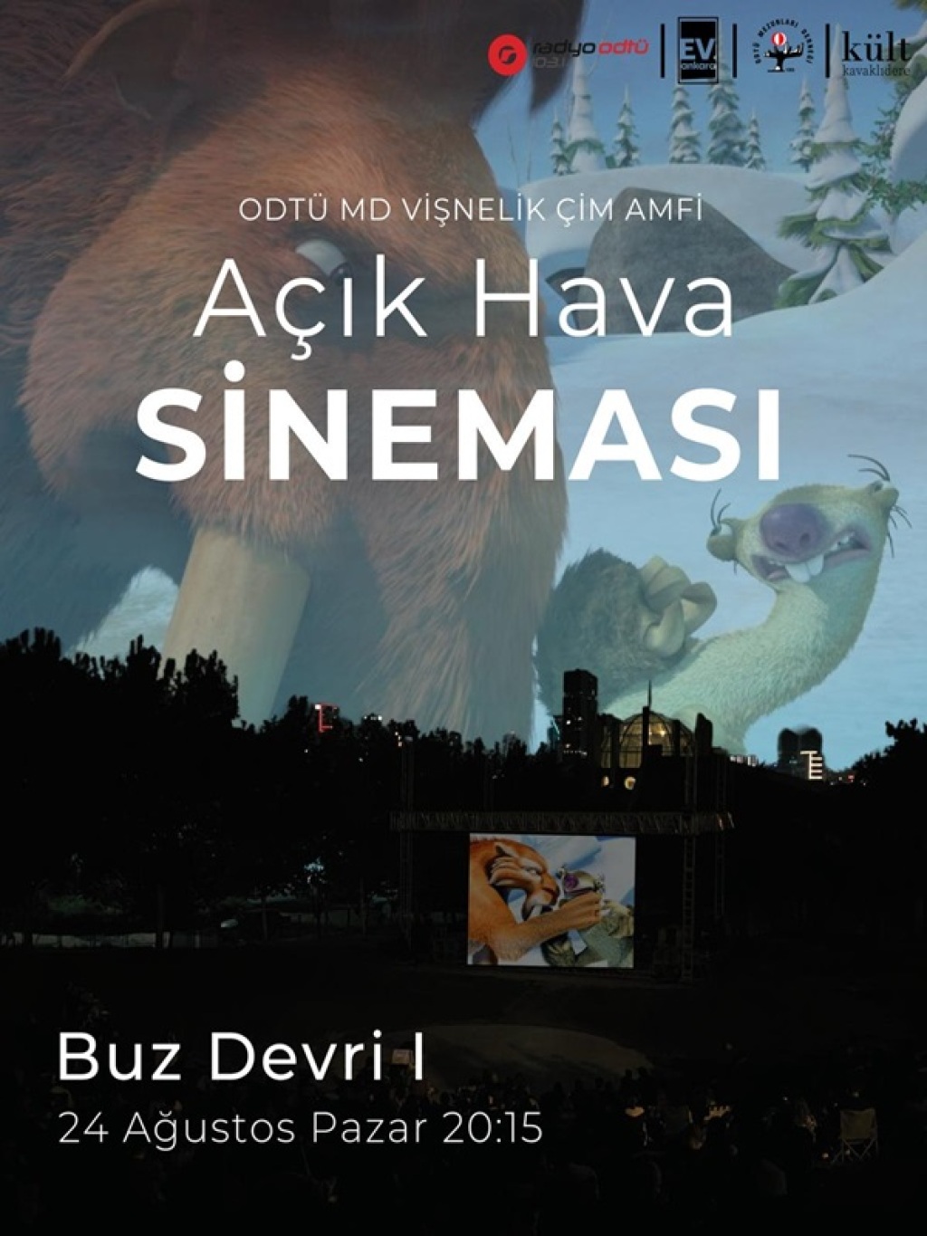 ODTÜ MD Vişnelik Çim Amfi Açık Hava Sineması - Buz Devri 1