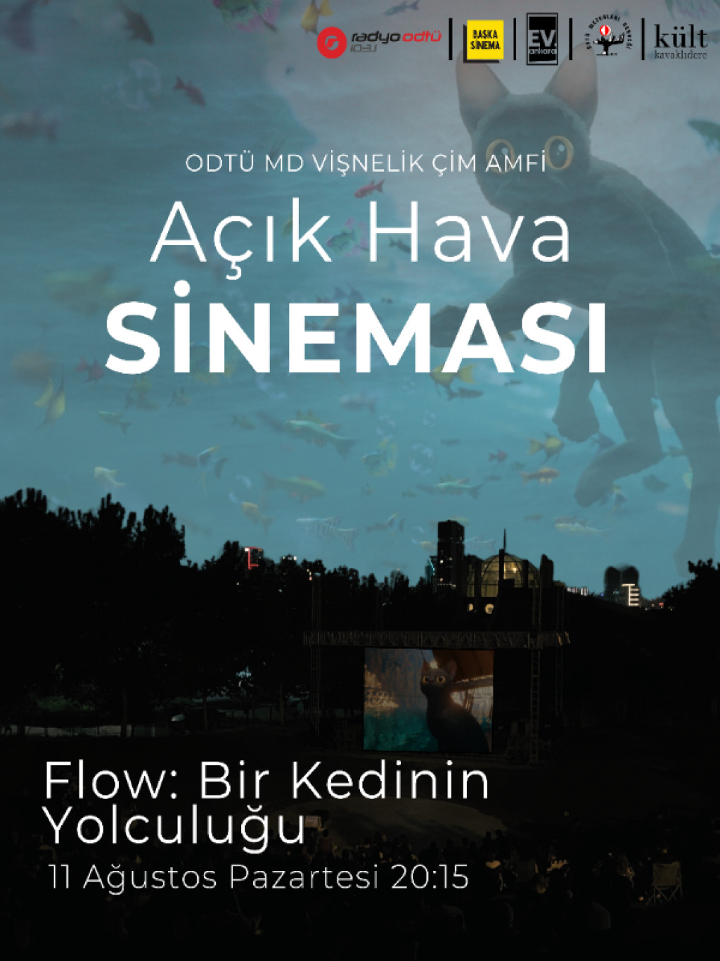 ODTÜ MD Vişnelik Çim Amfi Açık Hava Sineması - Flow: Bir Kediinin Yolculuğu