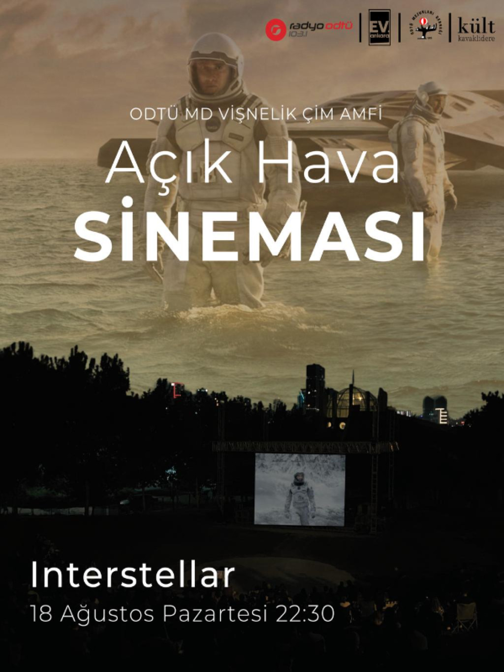 ODTÜ MD Vişnelik Çim Amfi Açık Hava Sineması - Interstellar